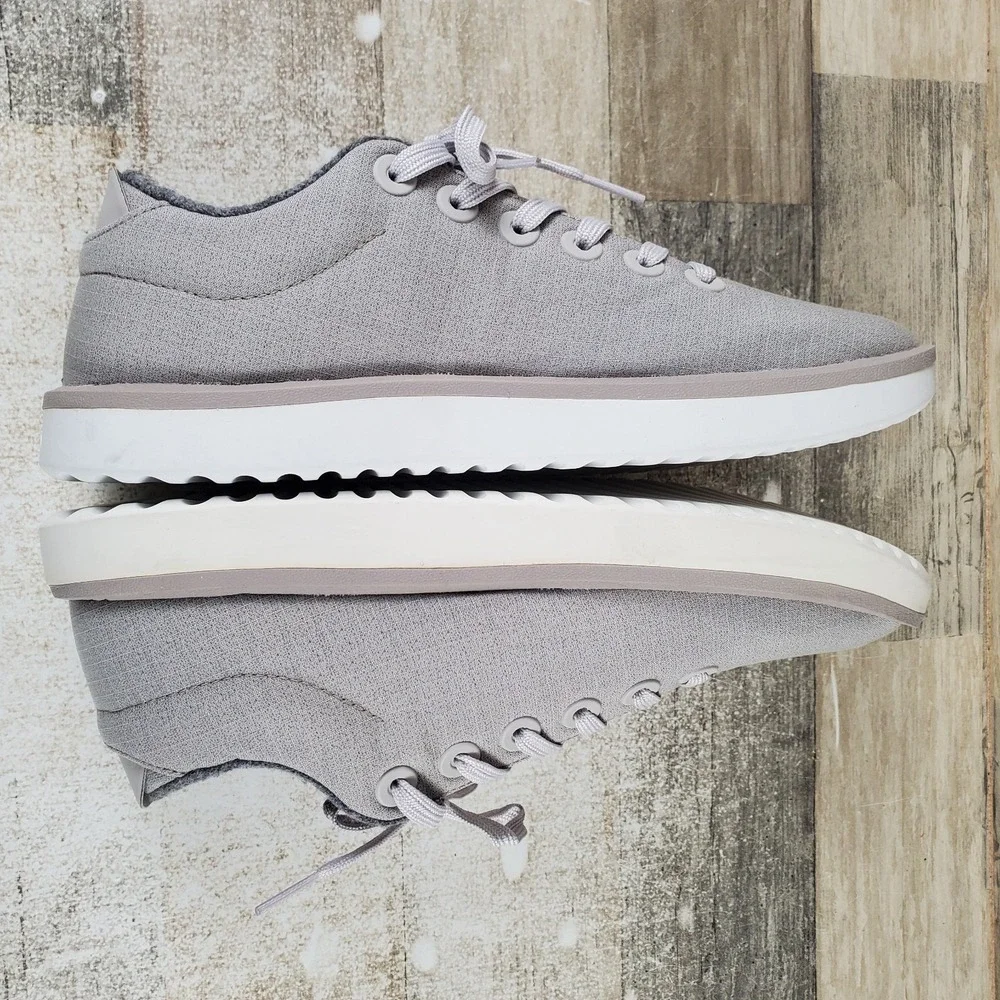 Allbirds Wool Piper Woven Mens Shoes Sz 8 M Running Pewter Gray Lace Up Sneakers